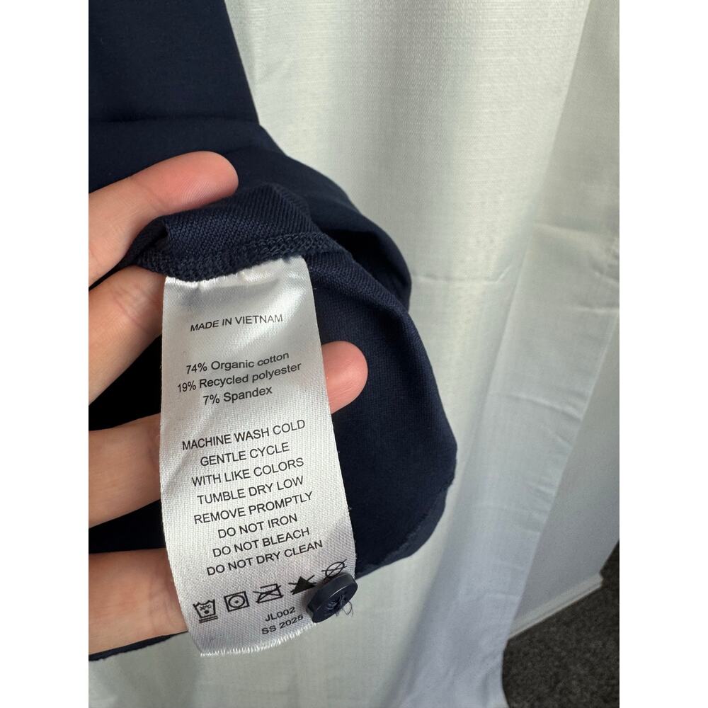 Quince Polo Shirt XL Organic Cotton Stretch Navy Quiet Luxury - Picture 3 of 4
